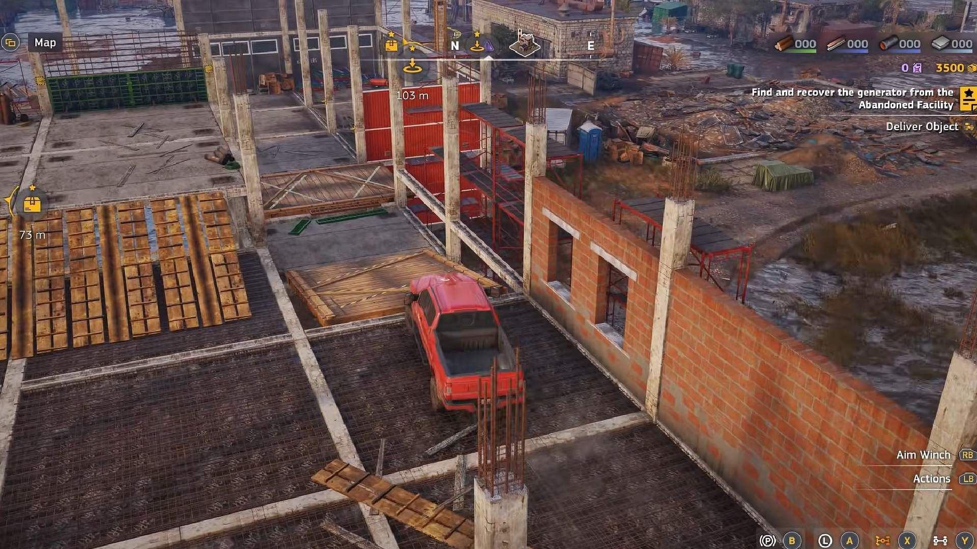 Drive straight to reach the objective area (Image via Focus Entertainment || YouTube/@GameRiot)